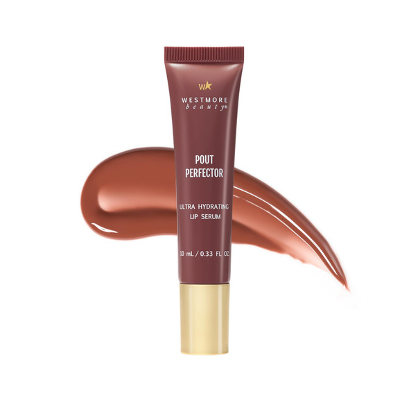 Westmore Beauty Pout Perfector Lip Gloss Ãƒ¢Ã¢Š¬Ã¢‚¬Å“ Intensely Hydrating Sheer-Tinted Balm With Hyaluronic Acid & Vitamin E Ãƒ¢Ã¢Š¬Ã¢‚¬Å“ Plumps & Nourishes Dry Cracked Lips For A High Shine Finish Ãƒ¢Ã¢Š¬Ã¢‚¬Å“ Rich Toffee .33 Oz