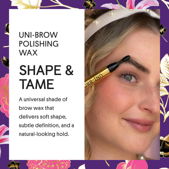 Winky Lux Uni-Brow Eyebrow Pencil Dual-Ended With Spoolie Waterproof Brow Definer With Ultra-Fine Tip Universal Shade For Natural Looking Brows (Brown Blonde Taupe)