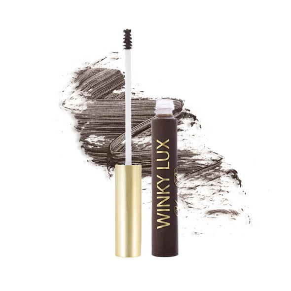 Winky Lux Uni-Brow Tinted Brow Gel Ãƒ¢Ã¢Š¬Ã¢‚¬Å“ Eyebrow Gel & Brow Mascara For Natural Shaping Lasting Hold No Sticky Feel Brow Tint In Universal Black