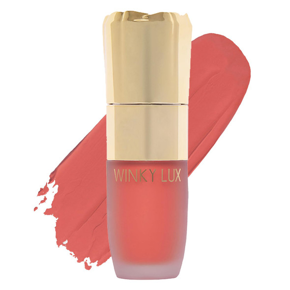 Winky Lux Cheeky Rose Liquid Blush - Gel Cream With Buildable Color Lightweight Velvet Finish For Long Lasting Color Dusty Rose Blush Noble