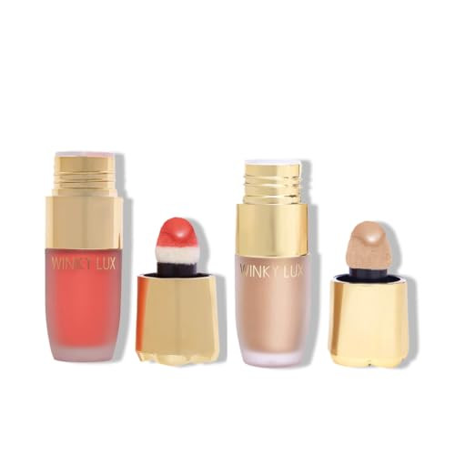 Winky Lux Cheeky Rose Darling Liquid Blush And Angel Liquid Highlighter