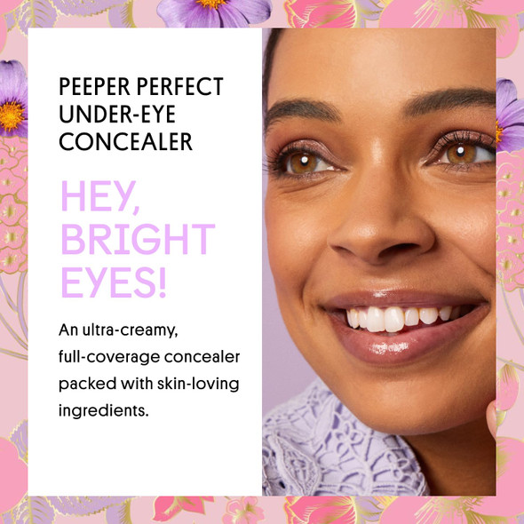 Winky Lux Peeper Perfect Under Eye Concealer Makeup & Eye Brightener Full Coverage Concealer For Dark Circles Color Corrector & Eye Primer With Collagen Hyaluronic Acid & Vitamin E (Light Beige)