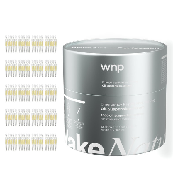 Wnp Collagen Serum Anti Agingoil-Suspension Serumbarrier Repair Firming Emergency Repairwateroilbalance 4D Hyaluronic Acidsingle-Use Vials Skincare For Sensitiveskin((1.2Ml/0.04 Fl.Oz.) (120Ml)