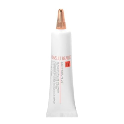 Consult Beaute Copperum 29 Rejuvenating Eye Treatment Lightweight Smooth Gel Formula Peptides Hyaluronic Acid Reduce Appearance Of Lines Wrinkles Hydrating Eye Cream Lash Serum 0.5 Oz.