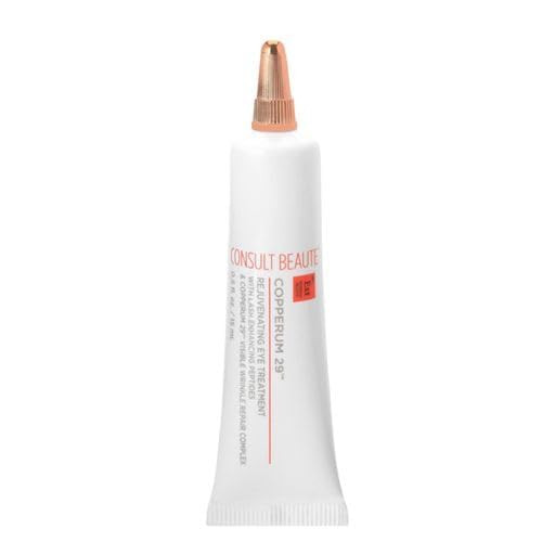 Consult Beaute Copperum 29 Rejuvenating Eye Treatment Lightweight Smooth Gel Formula Peptides Hyaluronic Acid Reduce Appearance Of Lines Wrinkles Hydrating Eye Cream Lash Serum 0.5 Oz.