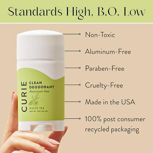 Curie Aluminum Deodorant - Curie Full Body Deodorant Kit - Natural Deodorant Paraben Cruelty Non-Toxic