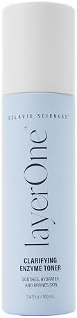 Delavie Sciences Layerone Clarifying Enzyme Toner Ã¢‚¬Œ Soothes Hydrates & Refines Skin Preps For Skincare Routine 3.38 Fl Oz