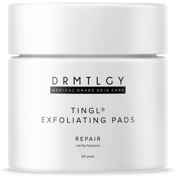 Drmtlgy Tingl Exfoliating Face & Body Pads Ã¢‚¬Œ Glycolic Lactic & Salicylic Acid For Acne Pores Blackheads & Wrinkles Ã¢‚¬Œ Aha Bha Toner Pads For Oily Skin Anti-Aging Fsa/Hsa Eligible Ã¢‚¬Œ 60 Count