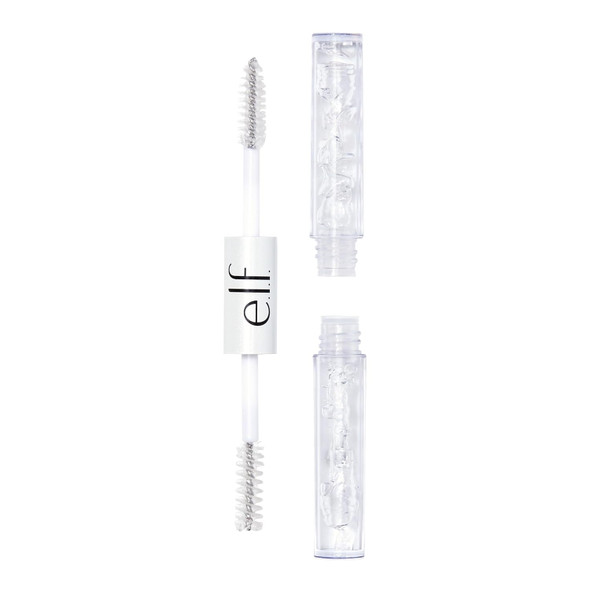 E.L.F. Clear Brow & Lash Mascara Dual-Sided Brushable Clear Gel For Groomed Brows & Eyelashes Long-Wear Conditioning Formula Vegan & Cruelty-