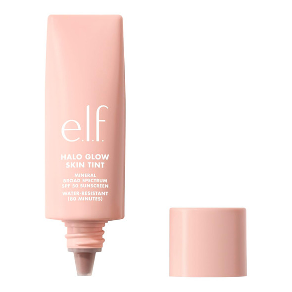 E.L.F. Halo Glow Skin Tint Spf 50 Tinted Moisturizer For Light Buildable Coverage Creates A Natural Glow Vegan & Cruelty- 1 Fair Neutral