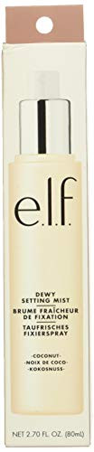 E.L.F. Dewy Setting Mist Hydrating Luminizing Long Lasting Sets Makeup Conditions Coconut Infused 2.7 Fl Oz