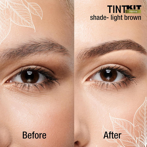 Godefroy Powered By Henna - Tint Kit 4 Applications Light Ash Brown Spot Hair Color Powered By Natural Henna