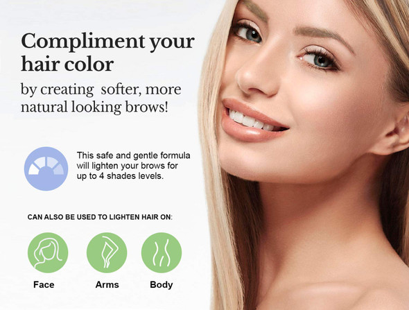 Godefroy Eyebrow Color Lightening Crãƒ¨Me Single Use Application Kit