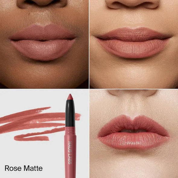 Haus Labs By Lady Gaga Le Monster Lip Crayon Rose Matte & Entel Aloe Vera Sheet Masque (Bonus)