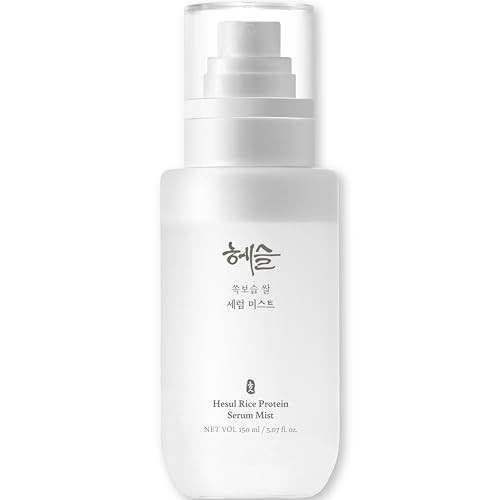 Hesul Rice Protein Serum Mist Korean Skincare For Sensitive Skin Radiance Booster Deep Hydration 75% Rice Water Low-Irritant Formula Dual Layer Moisturizing System Stocking Stuffers 150Ml