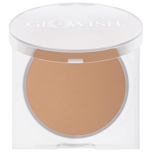 Huda Beauty Glowish Lightweight Blurring Pressed Powder 04 Light-Medium