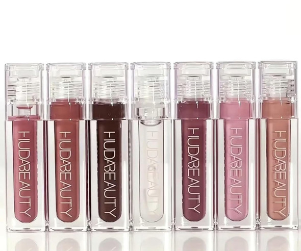 Huda Beauty Faux Filler Extra Shine Lip Gloss - Sugar Baby (Light Pink) .13 Oz / 3.9 Ml