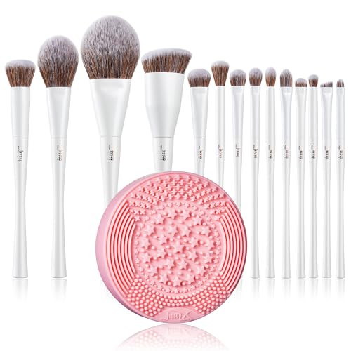 Jessup Makeup Brushes T343 With Makeup Cleaning Mat A005