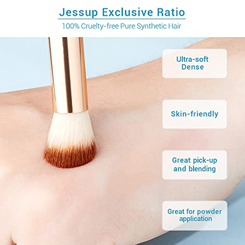 Jessup Eye Makeup Brushes Set Premium Synthetic T137 Bundled With Makeup Brushes Set Professional T512