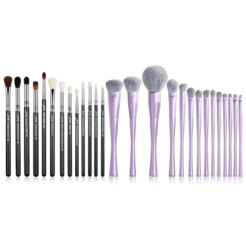 Jessup Eye Makeup Brushes Set Professional T338 Bundled With Makeup Brushes Set Luxury Purple T512