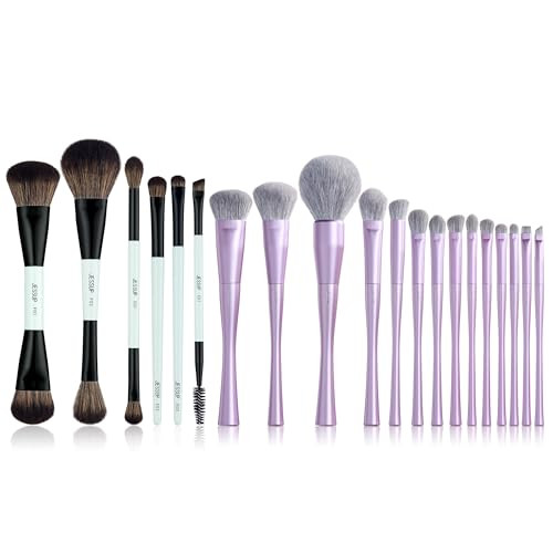 Jessup Makeup Brush Set 6Pcs Double Sided T501 Bundled With Makeup Brushes Set Professional T512