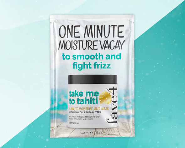 fave4 Take Me To Tahiti - 1- Minute Moisture Hair Mask - Tear Open Sachet