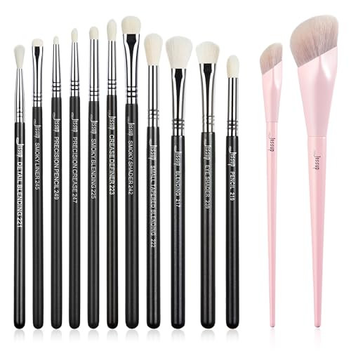 Jessup Eyeshadow Brushes T340 With Jessup Makeup Brushes T497