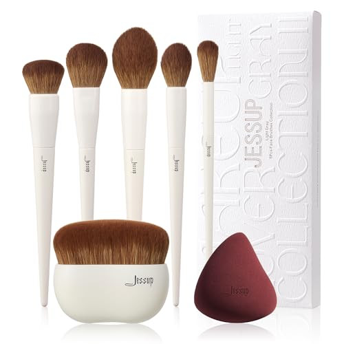 Jessup Makeup Brushes T493 With Foundation Brush+Makeup Sponge T882