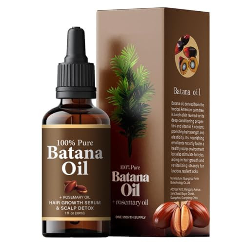 Jimyauqin Organic Batana Oil With Rosemary For Hair Growth - Deep Nourishes All Hair Types Reduces Hair Loss 30Ml