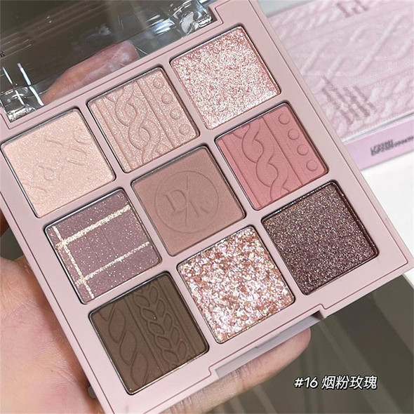Jimyauqin Light Pink & Purple Eyeshadow Palette - Highly Pigmented Matte & Shimmer Finishes Long-Lasting Waterproof For Natural Makeup (Fig)