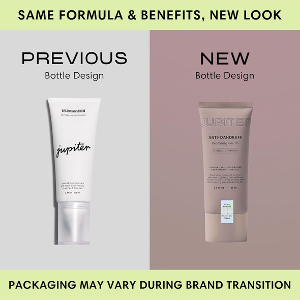 Jupiter Restoring Scalp Serum - Soothing Anti-Dandruff Serum For Men & Women For Flaky Oily & Dry Scalp - Restores Barrier And Reduces Breakage & Flakes - Color-Safe Sulfate- Paraben-