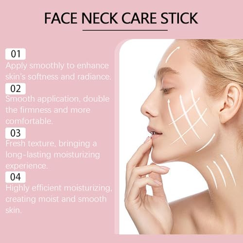 Krmspe Collagen Face Stick Snail Mucin Face Moisturizer With Collagen Day & Night Lifting & Firming Moisturizing Anti Aging Repair Cream Anti Wrinkle Facial Moisturizer Balm Stick For All Skin Types