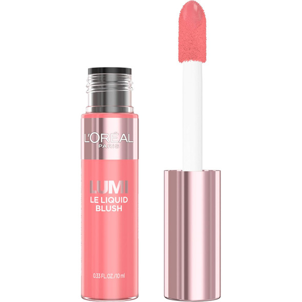L'Oreal Paris True Match Lumi Le Liquid Blush Intense Lightweight Blush Formula With Liquid Pigments Dewy Bright Pink 0.33 Fl Oz