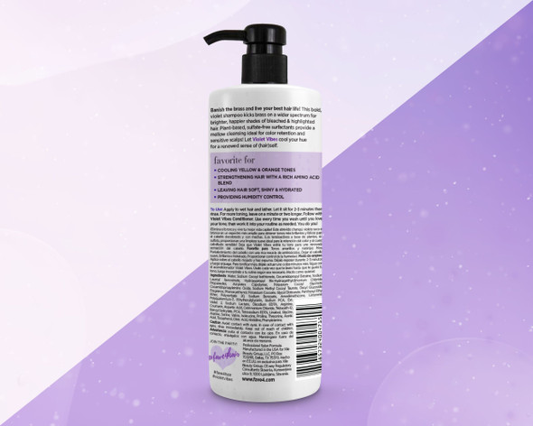 fave4 Violet Vibes Tone & Brighten Shampoo