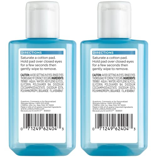 L'Oreal Paris Clean Artiste Oil Eye Makeup Remover 2 Count