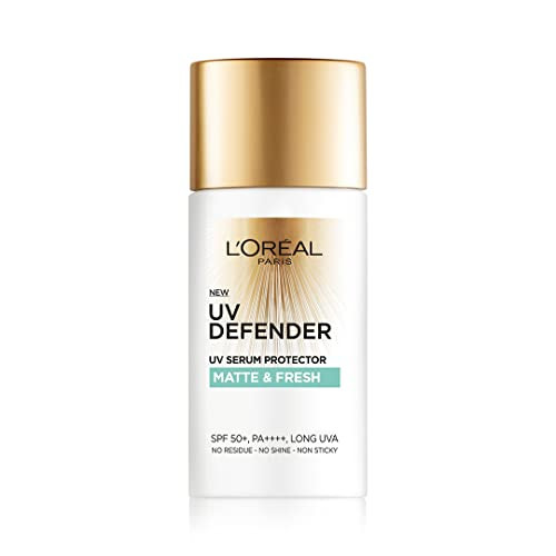 Lã¢‚¬„¢Orãƒal Paris Sunscreen Lightweight Matte Sunscreen For Oily Skin Uva & Uvb Protection With Spf 50 Pa+++ Matte & Fresh Uv Defender Serum Protector 50 Ml