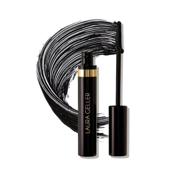 Laura Geller York Kajal Longwear Mascara - Lengthening Defining Curling Buildable Formula Eye Makeup - Innovative Curling Brush - 1 Count