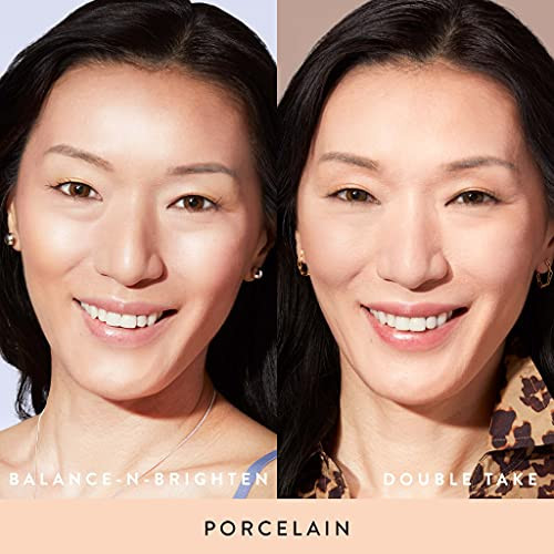 Laura Geller York It Takes Two Foundation Kit: Baked Balance-N-Brighten Color-Correcting + Double Take Baked Full Coverage - Porcelain