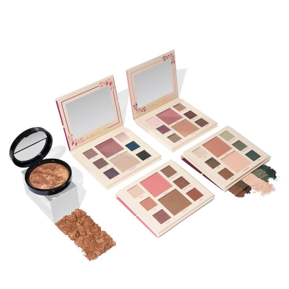 Laura Geller York Party In A Palette Ready To Jetset + Baked Balance-N-Brighten Powder Foundation Deep