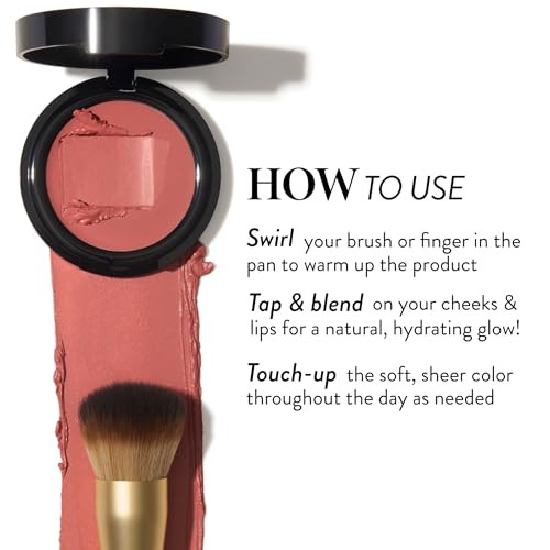 Laura Geller York The Wonder Balm Starter Kit - The Wonder Balm & Brush - Rosy Refresh - Hydrating Weightless Beauty Balm For Face & Lips