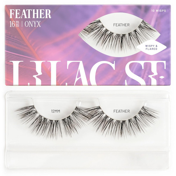 Lilac St - Feather Natural Faux Eyelash Clusters (16Mm) - Dynamic & Fluttery Volume - Diy Lash Extension Wisps - Lightweight & Lifelike - Lasts 10 Days - Women Founded Cruelty Vegan - 10 Lashes