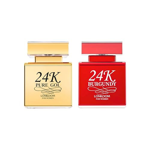 Lonkoom 24K Perfumes For Women Vanilla Amber Musk Floral Fruity Eau De Parfum Long Lasting Fragrance Sweet Perfume Set Notes Of Praline Rose Bergamot Patchouli