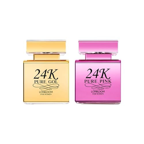 Lonkoom 24K Perfumes For Women Vanilla Amber Musk Floral Fruity Eau De Parfum Long Lasting Fragrance Sweet Perfume Set Notes Of Praline Rose Strawberry Mango Praline