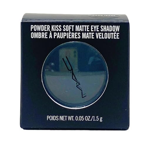 Mac Cosmetics Powder Kiss Soft Matte Eye Shadow - Good Jeans (Muted Slate Blue Grey) .05 Oz / 1.5 G