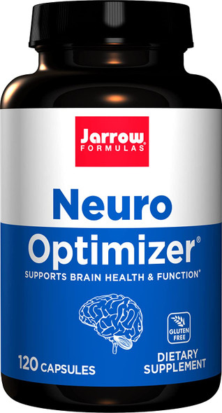 Jarrow Formulas Neuro Optimizer - 120 Capsules - Brain Health & Antioxidant Support - Includes 7 Neuro Nutrients - Gluten Free - 30 Servings (Packaging May Vary)