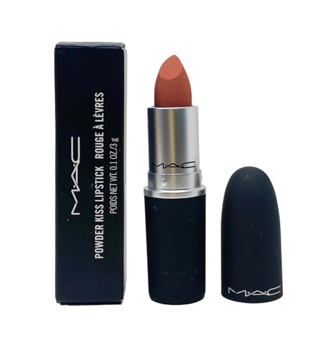 Mac Cosmetics Powder Kiss Lipstick - 314 Mull It Over (Dirty Peach) .10 Oz / 3G