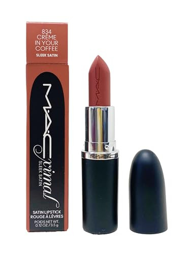 Mac Ximal Sleek Satin Lipstick - 834 Creme In Your Coffee (Midtone Pink Brown) 0.12 Oz / 3.5 G