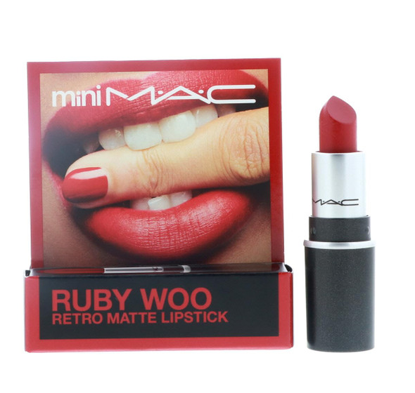 Mac Little Lipstick Color Ruby Woo Red Mini (Macs7P004)