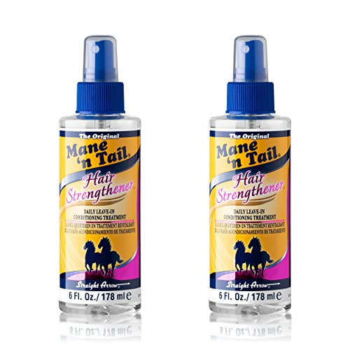 Mane 'N Tail Hair Strengthener 6Oz 2 Pack Ã¢‚¬Œ Daily Leave-In Conditioning Spray For Stronger Healthier Hair Ã¢‚¬Œ Fortifies Nourishes & Protects From Heat & Styling Damage Ã¢‚¬Œ Alcohol- Formula