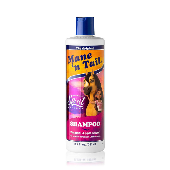 Mane 'N Tail Spirit Untamed Shampoo Ã¢‚¬Œ Caramel Apple Scented Gentle Rinse Shampoo & Body Wash For Soft Silky Hair (11.02 Oz)